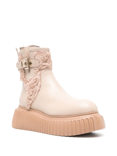 Agl Attilio Giusti Leombruni Iggy Warm 60mm Ankle Boots In Neutrals