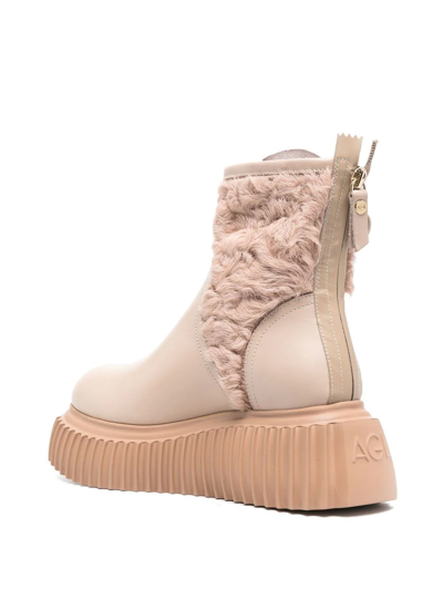 Shop Agl Attilio Giusti Leombruni Iggy Warm 60mm Ankle Boots In Neutrals