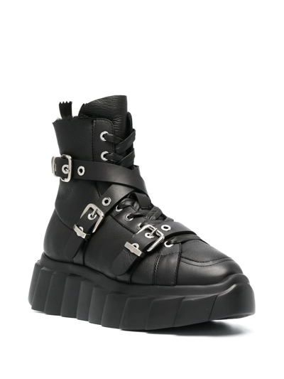 Shop Agl Attilio Giusti Leombruni Blondie Mountain Sneaker-booties In Black