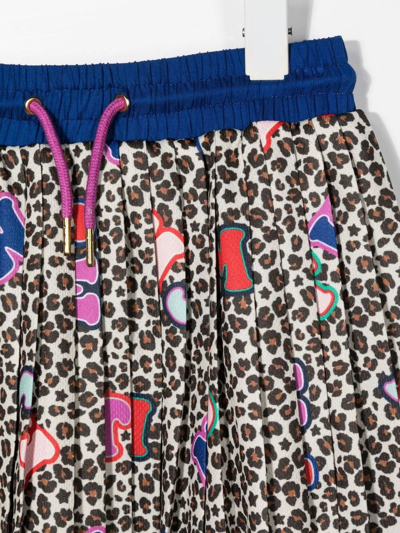 Shop Marc Jacobs Leopard Letter-print Skirt In Multicolour