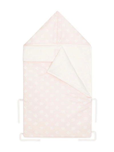 Shop Dolce & Gabbana Dg-logo Sleeping Bag In Pink