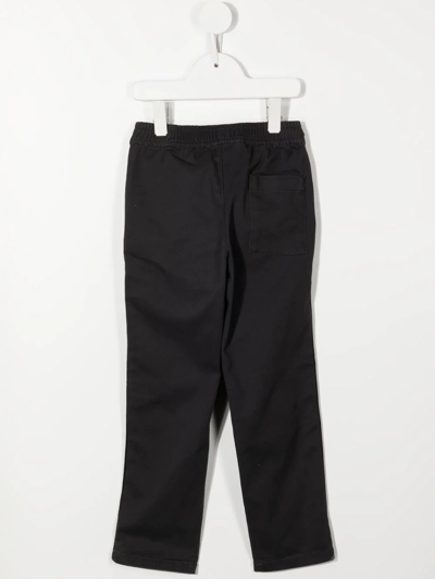 Shop Kenzo Logo-panel Trousers In Black