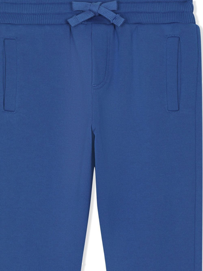 Shop Dolce & Gabbana Logo-tag Track Pants In Blue