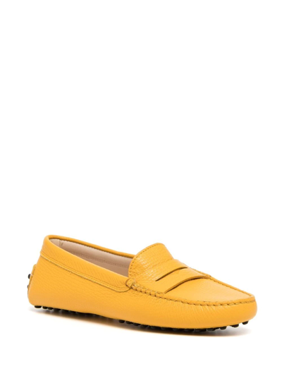 Tod's Slip-on Style Loafers In Orange