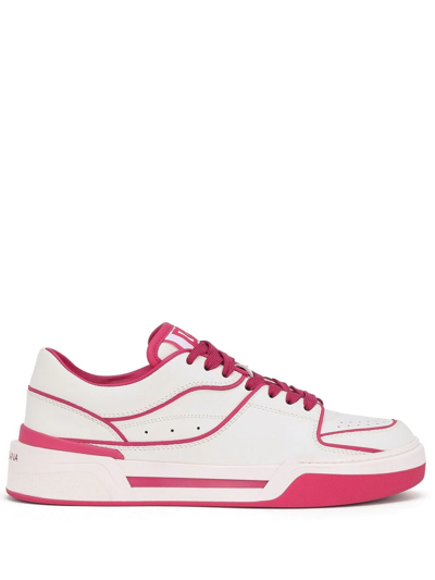 Shop Dolce & Gabbana New Roma Low-top Sneakers In White