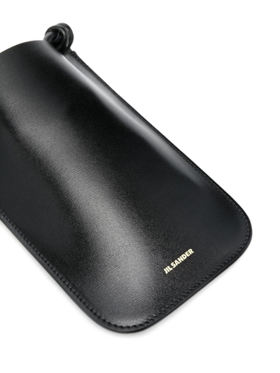 Shop Jil Sander Phone-holder Shoulder Bag In Black