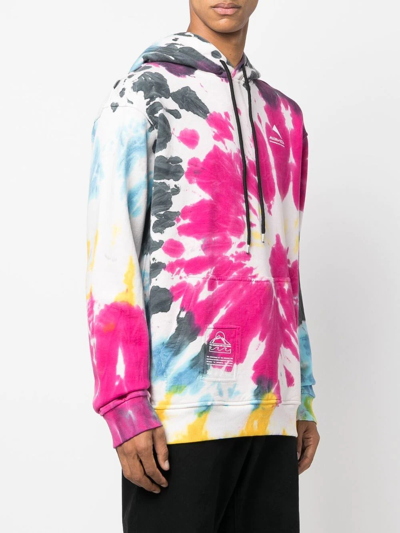 Mauna Kea Tie-dye Print Hoodie In Pink