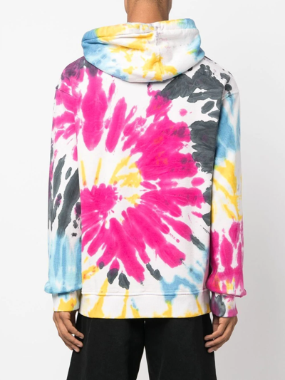 Shop Mauna Kea Tie-dye Print Hoodie In Pink