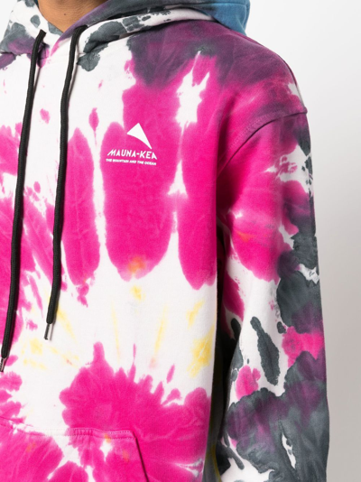 Shop Mauna Kea Tie-dye Print Hoodie In Pink