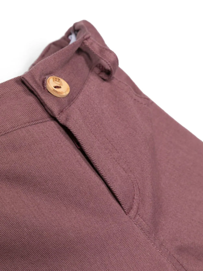 Paz Rodriguez Slim-cut Chino Trousers In Purple