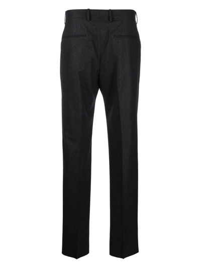 Shop Tagliatore Darted Tailored Wool Trousers In Grey