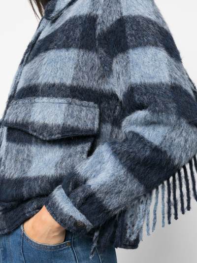 Woolrich Wool Jacket In Blue