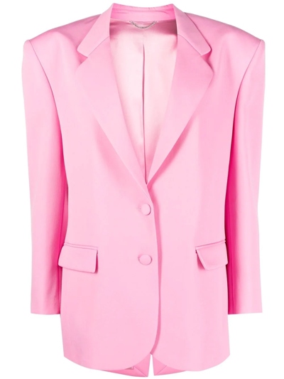 Shop Magda Butrym Notched-lapel Single-breasted Blazer In Pink