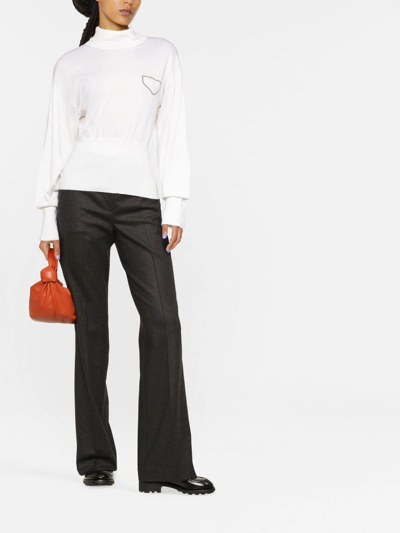 Fabiana Filippi Monili-detail Knitted Jumper In White