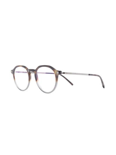 Shop Mykita Round-frame Glasses In Brown