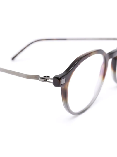 Shop Mykita Round-frame Glasses In Brown