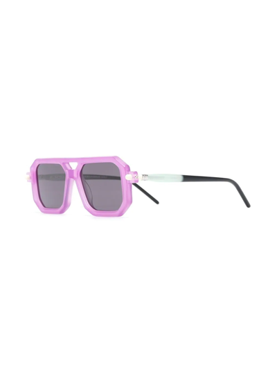 Shop Kuboraum Square-frame Sunglasses In Grey