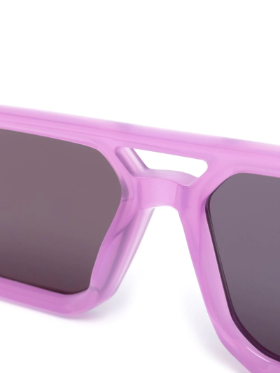 Shop Kuboraum Square-frame Sunglasses In Grey