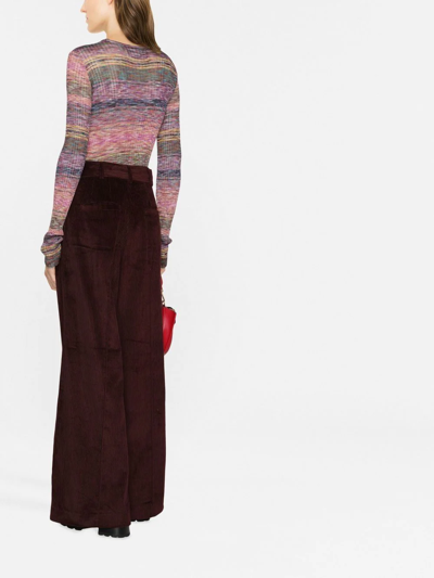 Shop Ulla Johnson Wide-leg Trousers In Brown