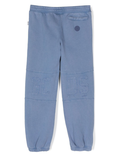 Shop Gcds Elasticated Track-pants In Blue