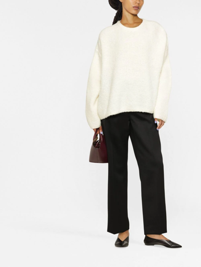 Totême Oversized Organic Wool-blend Jumper In Neutrals