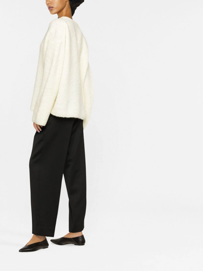 Totême Oversized Organic Wool-blend Jumper In Neutrals