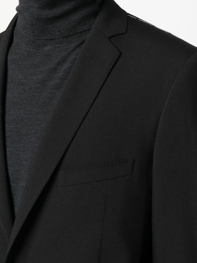 Shop Tonello Single-breasted Virgin Wool Suit In Black