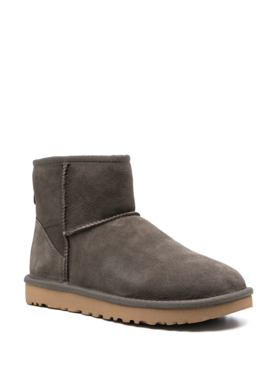 Ugg Classic Mini Ii Shearling Ankle Boots In Grey