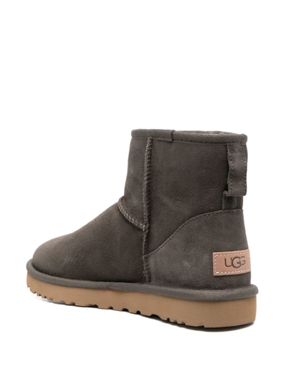 Ugg Classic Mini Ii Shearling Ankle Boots In Grey