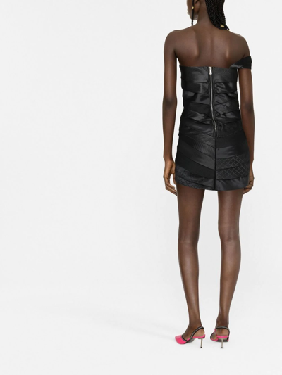 Shop Coperni Single-strap Minidress In Black