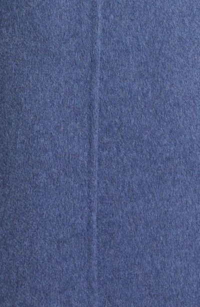 Shop Max Mara Feluca Cashmere Belted Coat In Blue Jeans
