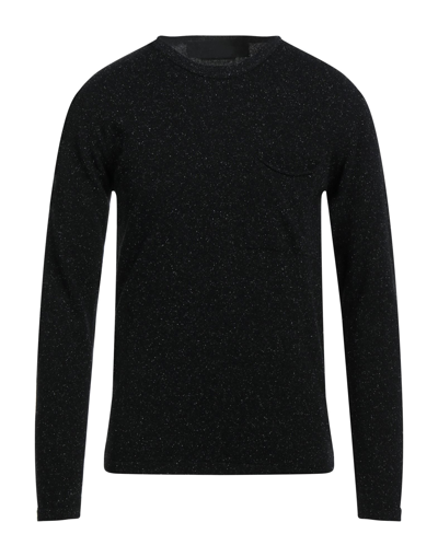Momo Design Man Sweater Black Size S Wool, Viscose, Polyamide, Silk In Black