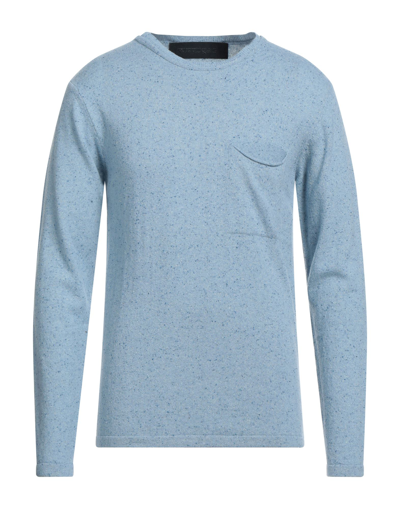 Shop Momo Design Man Sweater Sky Blue Size L Wool, Viscose, Polyamide, Silk