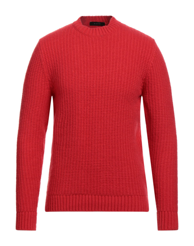 Shop Diktat Man Sweater Red Size Xxl Merino Wool, Polyamide, Acrylic