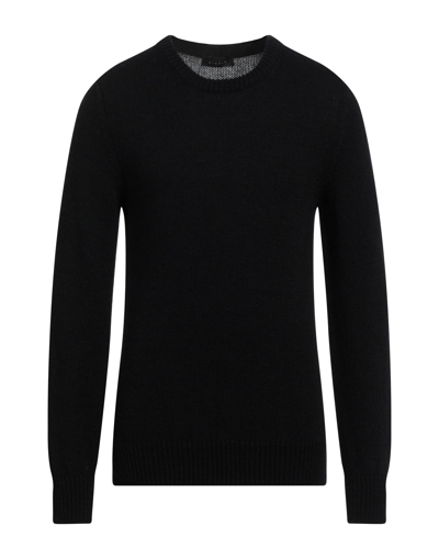 Shop Diktat Man Sweater Black Size Xl Acrylic, Alpaca Wool, Viscose