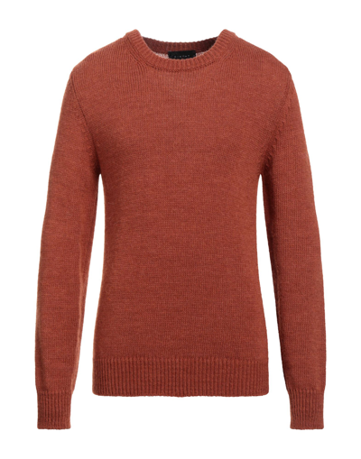 Shop Diktat Man Sweater Brown Size Xxl Acrylic, Alpaca Wool, Viscose