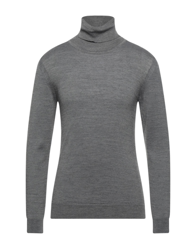 Shop Adriano Langella Man Turtleneck Grey Size Xxl Wool, Acrylic