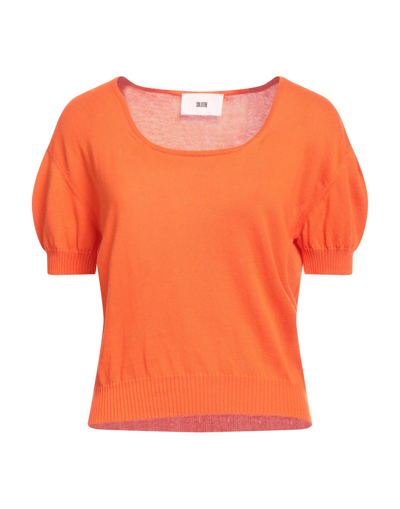Shop Solotre Woman Sweater Orange Size 2 Cotton