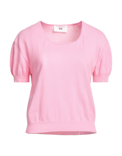 Shop Solotre Woman Sweater Pink Size 3 Cotton