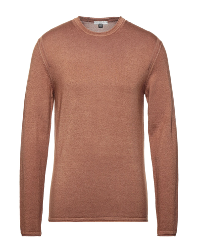 Shop Paolo Pecora Man Sweater Brown Size L Virgin Wool