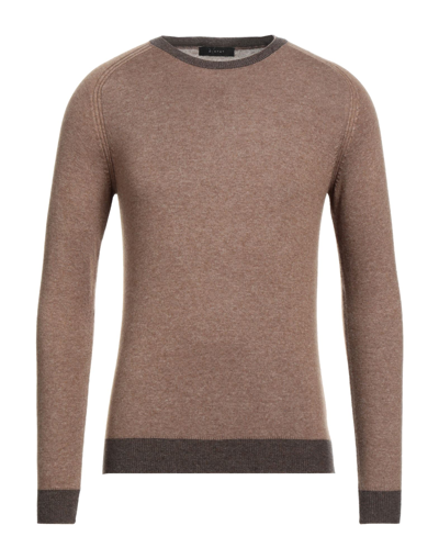 Shop Diktat Man Sweater Brown Size S Viscose, Polyamide, Lambswool, Cotton, Cashmere