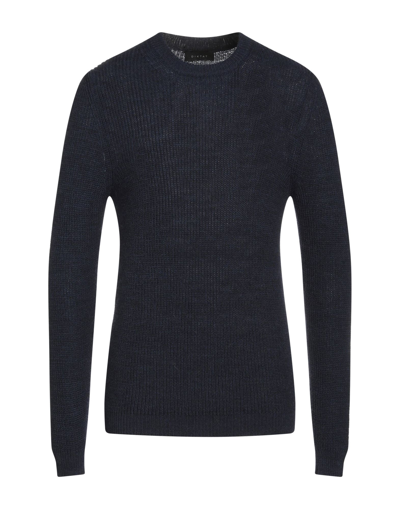 Shop Diktat Man Sweater Midnight Blue Size Xxl Acrylic, Alpaca Wool, Viscose