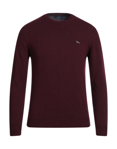 Shop Harmont & Blaine Man Sweater Burgundy Size Xxl Polyamide, Wool, Viscose, Cashmere In Red