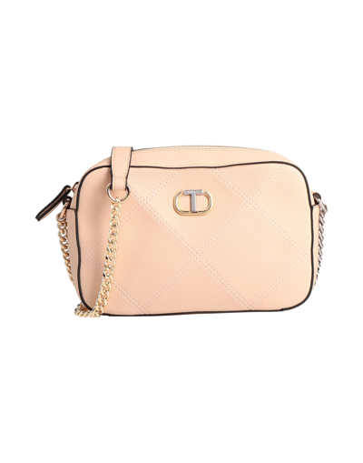 Shop Twinset Handbags In Blush