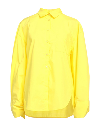 Shop Solotre Shirts In Yellow