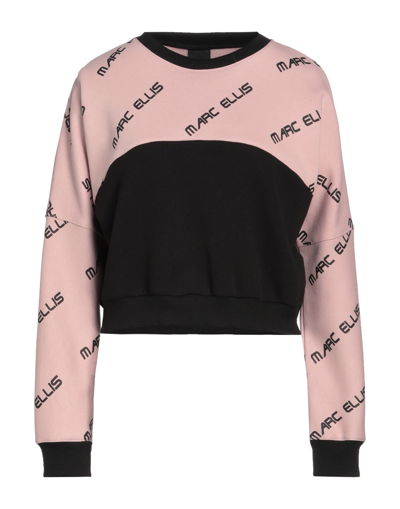 Shop Marc Ellis Woman Sweatshirt Blush Size L Cotton, Polyester In Pink