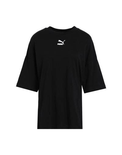Shop Puma Classics Oversized Tee Woman T-shirt Black Size M Cotton