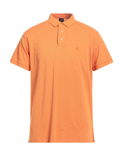 Shop Scout Man Polo Shirt Orange Size S Cotton