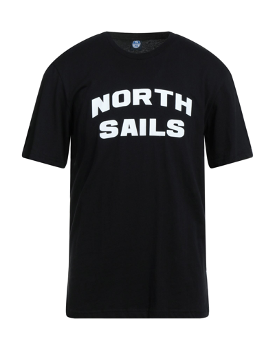 Shop North Sails Man T-shirt Black Size Xxl Cotton