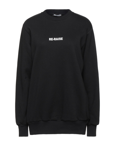 Shop Re-raise Woman Sweatshirt Black Size M Polyester, Cotton
